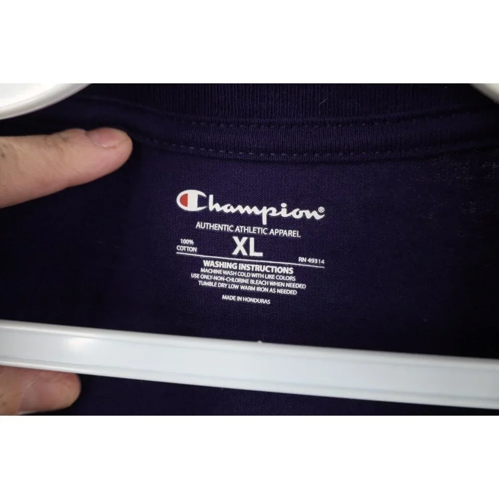 Vintage Y2K Champion Mens XL Spell Out Clemson University Short Sleeve T-Shirt - Picture 9 of 13